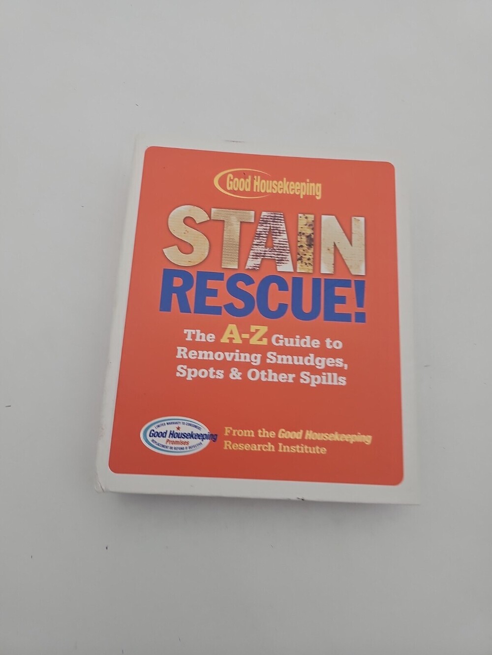 Good Housekeeping Stain Rescue A-Z Guide Book Removing Spots Smudges Spills